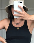 Large Link Quartz Necklace