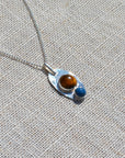 Tiger's Eye & Lapis Stone Pendant