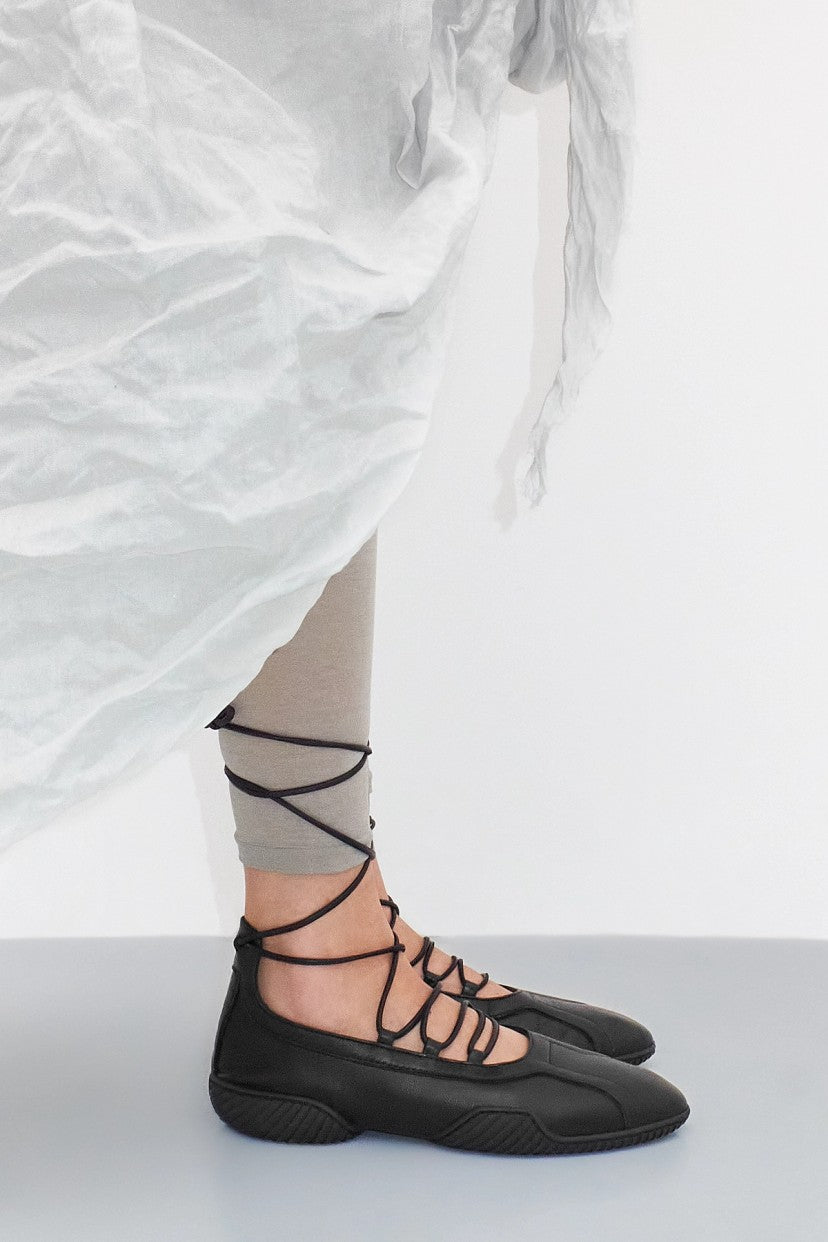 Miista Averie Lace Ballerinas Black | The Sunday Standard