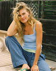 Laundered Stripe Linen Pant
