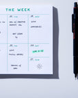 Weekly Desk Planner Notepad
