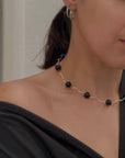 Onyx Tube Necklace