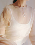 Lucite Knot Necklace
