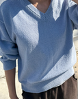 Abby Cotton V-Neck Sweater