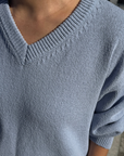 Abby Cotton V-Neck Sweater