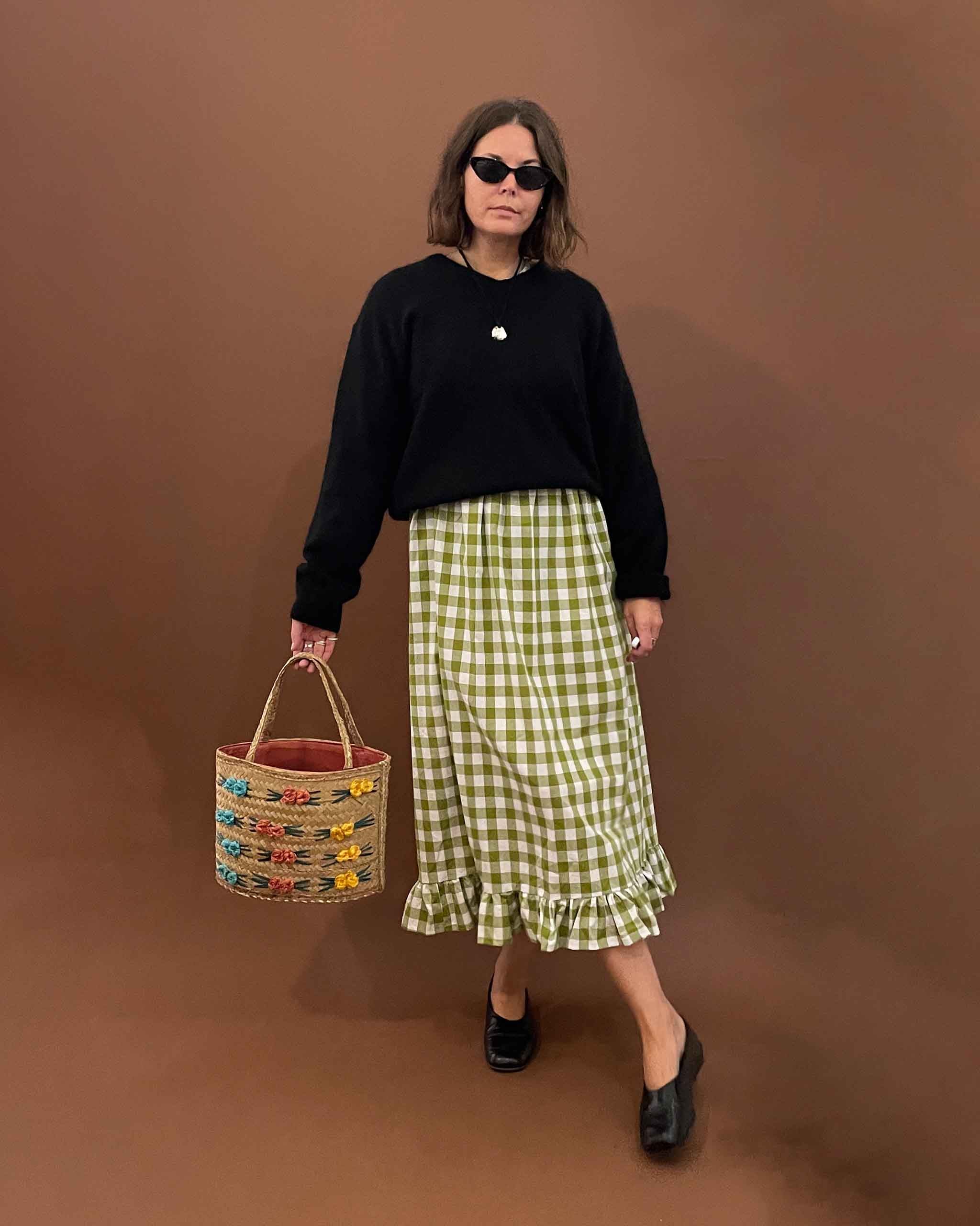 Poppy Gingham Maxi Dress By Megan Crosby | The Sunday Standard