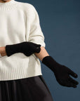 Cashmere Ribbed Gloves