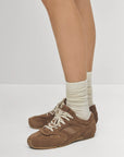 Tb.56 Brown Suede Leather Sneakers