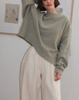 Margot Rippled Cotton Sweatshirt