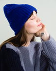 Cashmere Ribbed Beanie