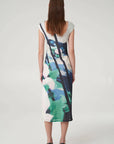 Hydrangea Paulie Midi Dress