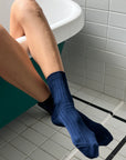Cotton Ribbed Her Socks