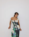 Hydrangea Paulie Midi Dress