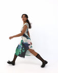 Hydrangea Paulie Midi Dress