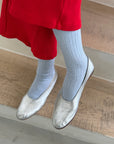 Cotton Ribbed Modal Lurex Her Socks