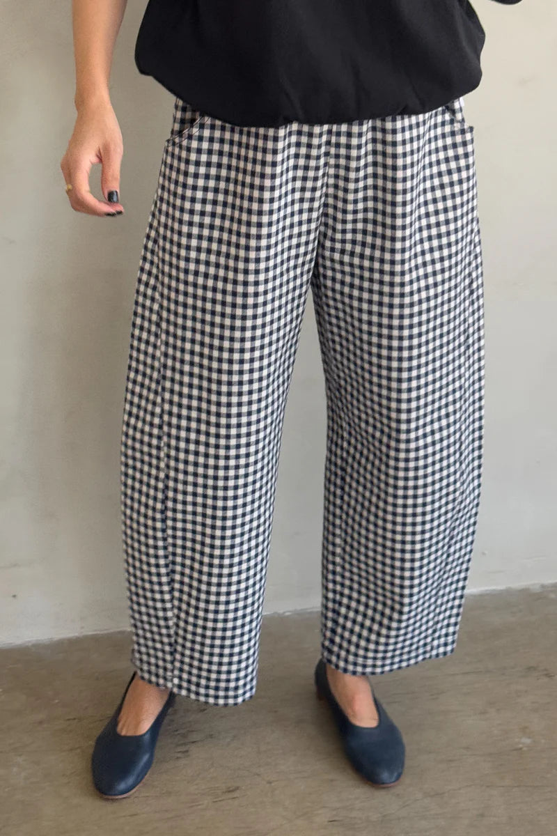 Arc Pants in Navy Gingham Arc Pants in Navy Gingham