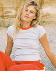 Bebe Organic Cotton Ringer Tee