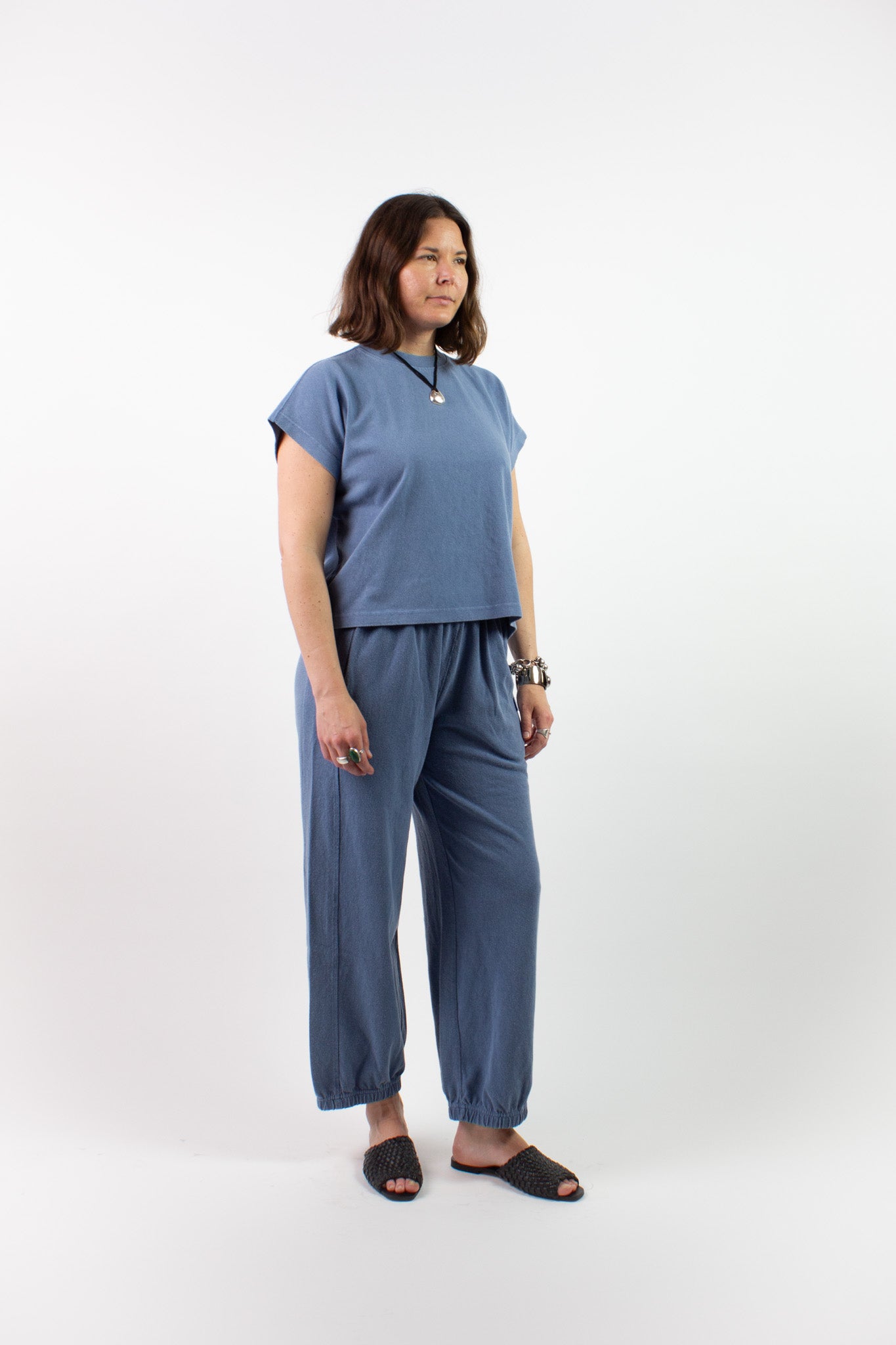 Le Bon Shoppe Balloon Pant Cornflower Blue - Lightweight Sweatpant