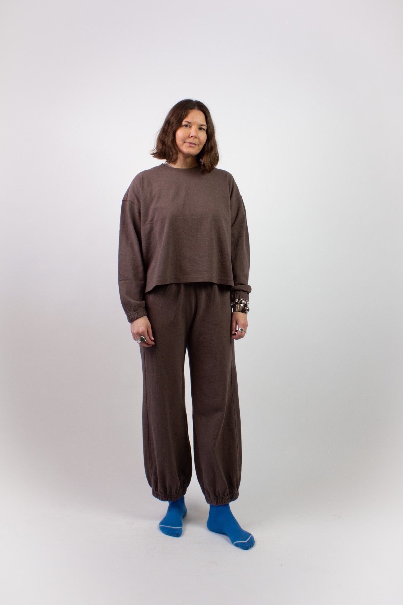 Le Bon Shoppe Balloon Pant Chocolate Brown - Lightweight Sweatpant