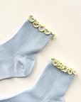 The Petite Ruffled Modal Socks