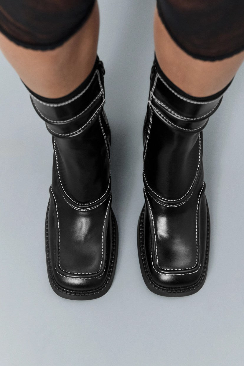 Miista Malene Ankle Boots Black | The Sunday Standard