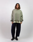 Margot Rippled Cotton Sweatshirt