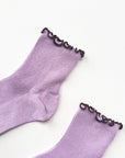 The Petite Ruffled Modal Socks