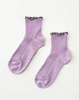 The Petite Ruffled Modal Socks