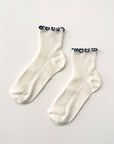 The Petite Ruffled Modal Socks