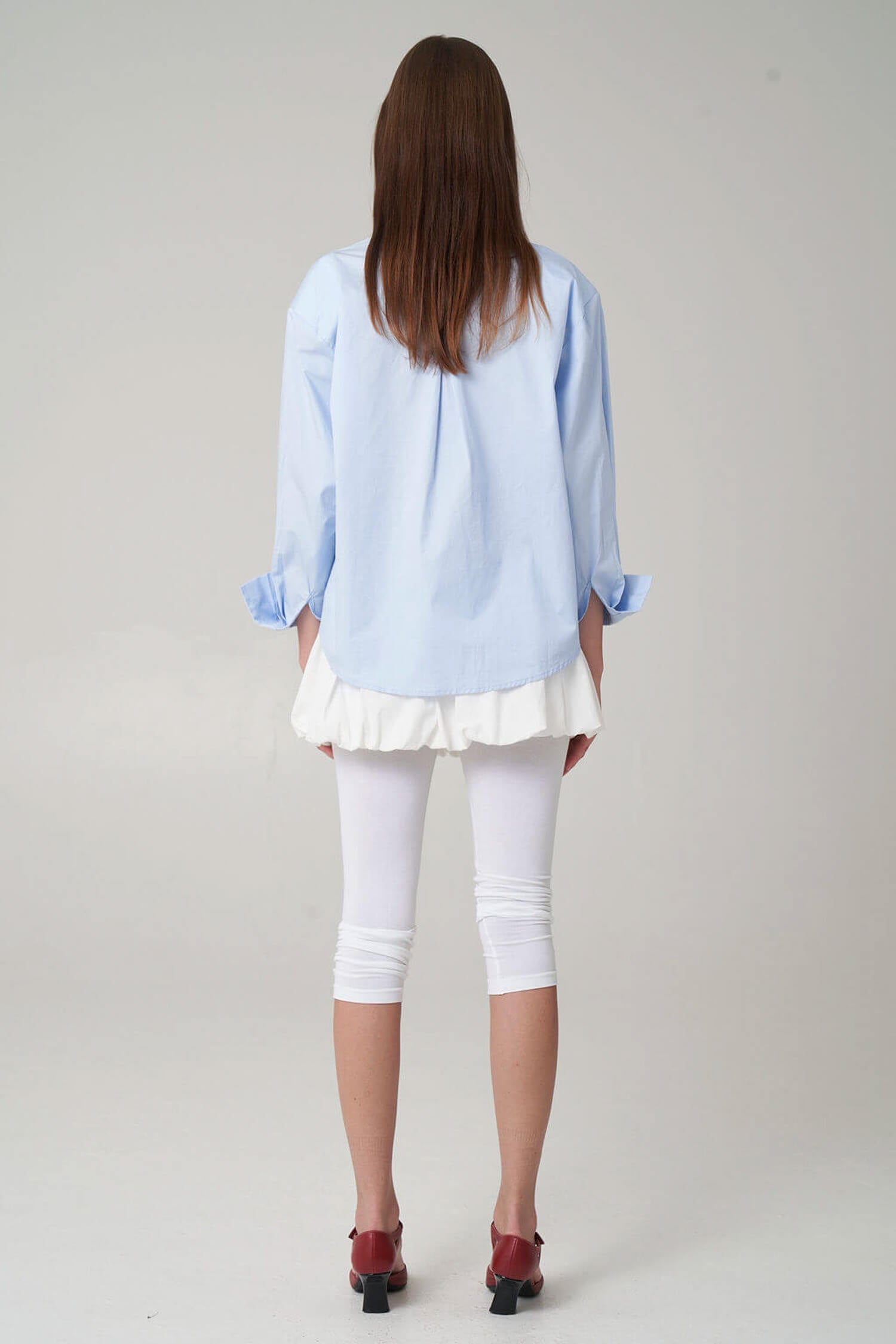 Rosette Button Up Long Sleeve Shirt