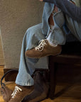 Tb.56 Brown Suede Leather Sneakers
