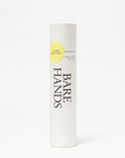 White cylindrical container with 'Bare Hands' branding on a white background
