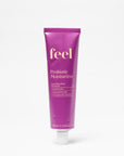 Purple tube of 'feel' Probiotic Moisturizer on a white background