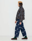 Striped Short Puffer Jacket