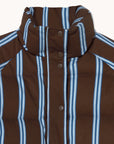Striped Short Puffer Jacket