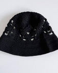 Floral Crochet Cotton Bucket Hat