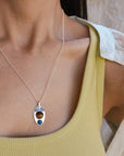 Tiger's Eye & Lapis Stone Pendant