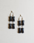 Onyx Bamboo Dangle Earrings