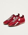 Tb.304 Nylon Red Leather Sneakers
