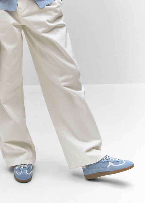 Tb.490 Rife Cornflower Blue Cream Leather Sneakers by Alohas | The