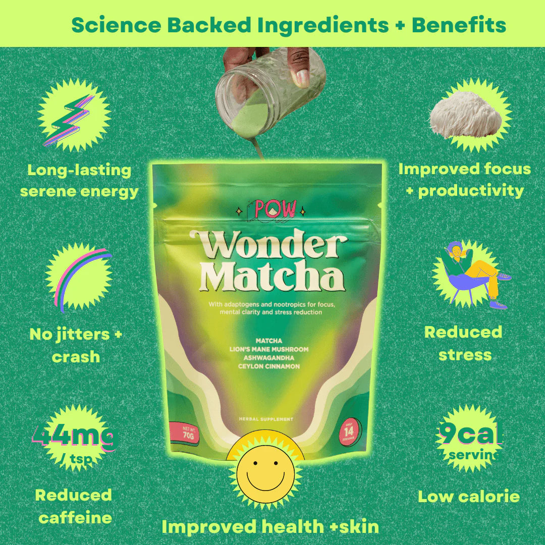 Pow Wonder Matcha + Turmeric Wonder Matcha + Whisk Bundle – Multiverse