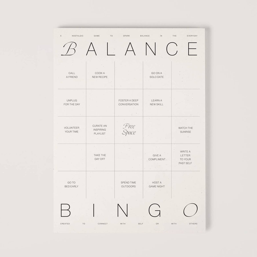 Balance Bingo Pad