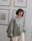 Margot Rippled Cotton Sweatshirt