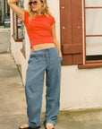 Laundered Stripe Linen Pant