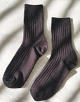 Cotton Ribbed Modal Lurex Her Socks