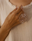 Lucite Spiral Ring