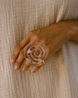 Lucite Spiral Ring