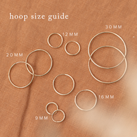Live In Hoop Earrings | 9mm