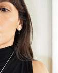 Silver Onyx Earrings
