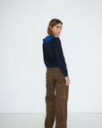 Animal Print Berta Long Denim